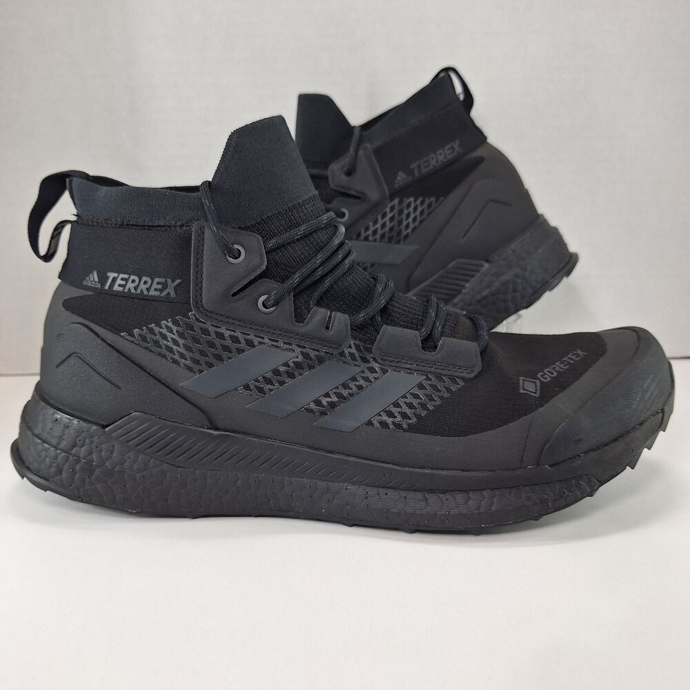 Adidas Terrex Free Hiker GTX Mens 12.5 Black Carbon GZ0355 Hiking Shoes Sneakers